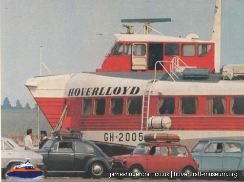 SRN4 Sure (GH-2005) with Hoverlloyd -   (submitted by The <a href='http://www.hovercraft-museum.org/' target='_blank'>Hovercraft Museum Trust</a>).